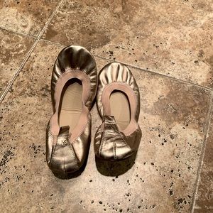 Yosi Samra rose gold flats
